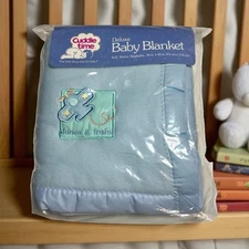 Cuddle Time Deluxe Baby Blanket Woven acrylic 36 x 45 nursery soft warm READ