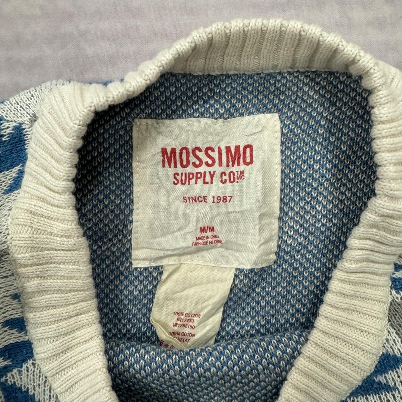 Mossimo Knitted Jumper abstract patterned grandad… - image 4