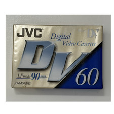 JVC Mini DV Cassette DVM60ME Recordable Anti-Static Lid SP 60min LP 90min