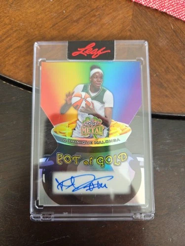 2026 Leaf Metal St Patrick's Day Dominique Malonga Die Cut Auto 1of 5