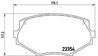 Brembo P 49 020 Bremsbelagsatz, Scheibenbremse For Eunos Mazda