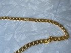 Vintage AVON Goldtone Chunky 1/4" Flat Chain Link 18.5" Necklace — photo 5