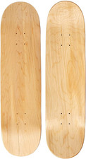 Blank Skateboard Deck - Premium 7-Ply Maple Construction - Natural Wood - Choose