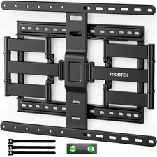 monTEK Ultra Slim TV Wall Mount for 43-90 Inch TVs | 1.1" Thin Low Profile Fu...