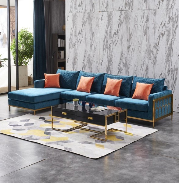 Ecksofa Grau Stoff L Form Sofa Couch Design Couch Polster Textil Modern Garnitur-image