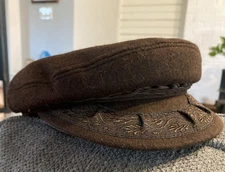 Men’s Flat Cap Wool, Brown  Irish Look Made By Stark & Legume In Va. NWT