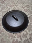 Vintage Lodge No.8 Cast Iron Dutch Oven  Lid 10 1/2"