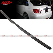 For 2008-2014 Subaru Impreza Wrx Sti Sedan Glossy Black Truck Lip Spoiler Wing