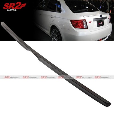 For 2008-2014 Subaru Impreza WRX STI Sedan Glossy Black Truck Lip Spoiler Wing