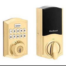 Kwikset Electronic Deadbolt smart Door Lock, 620 Z-Wave new  Gold Brass
