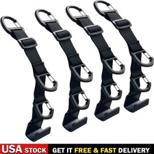 4 Pack Car Headrest Hooks Seat Back Organizer Hangers Universal Backseat Storage