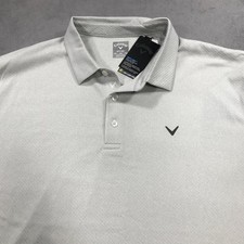 Callaway Polo Shirt Men's 2XL XXL Gray Opti Dri Golf Performance Preppy NEW