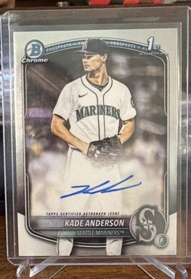 2025 Bowman Draft - Chrome Prospect Autographs Kade Anderson #CPA-KA (AU, RC)
