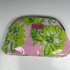 Lilly Pulitzer for Estee Lauder Pink Green Floral 10x6 inch Cosmetic Makeup Bag