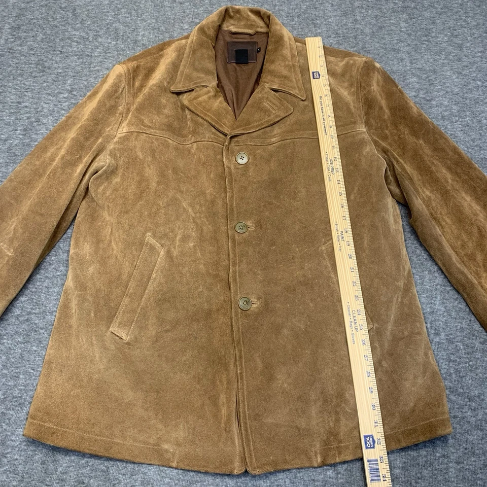 J CREW MENS SUEDE JACKET BROWN SIZE XL - Image 4 of 4