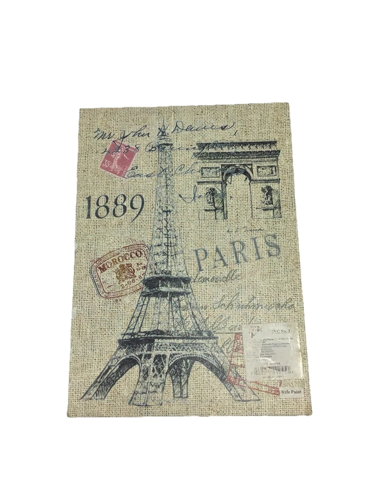 Storage Stash Box Faux Book Paris Eiffel Tower Design Decor - Image 3 of 4