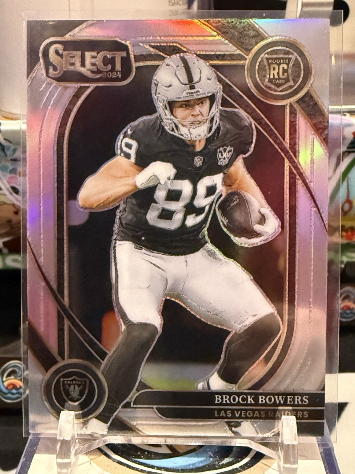 2024 Panini Select - Club Level Brock Bowers #222 Silver Prizm (RC) Rookie 