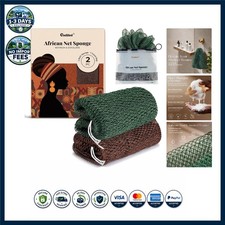 African Net Sponge Authentic, Shower Loofah Exfoliating Bath Sponge
