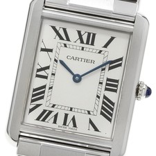 CARTIER Tank solo LM W5200014 Silver Dial Quartz Men's Watch_943421