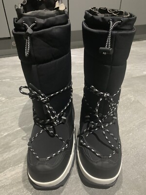 BNWT Womens ZARA SKI Collection Ski Boots-Black Sz 41-42 RRP£99.99