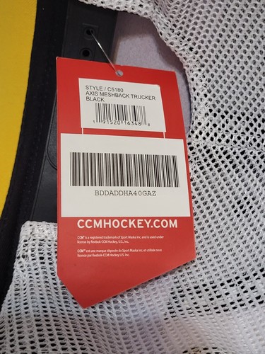 CCM Axis Trucker Mesh Adjustable Hat Cap Hockey Goalie Equipment NEW - Picture 8 of 8