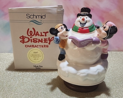 1987 Walt Disney Characters Schmid ''Merry Mouse Medley'' Music Box Series