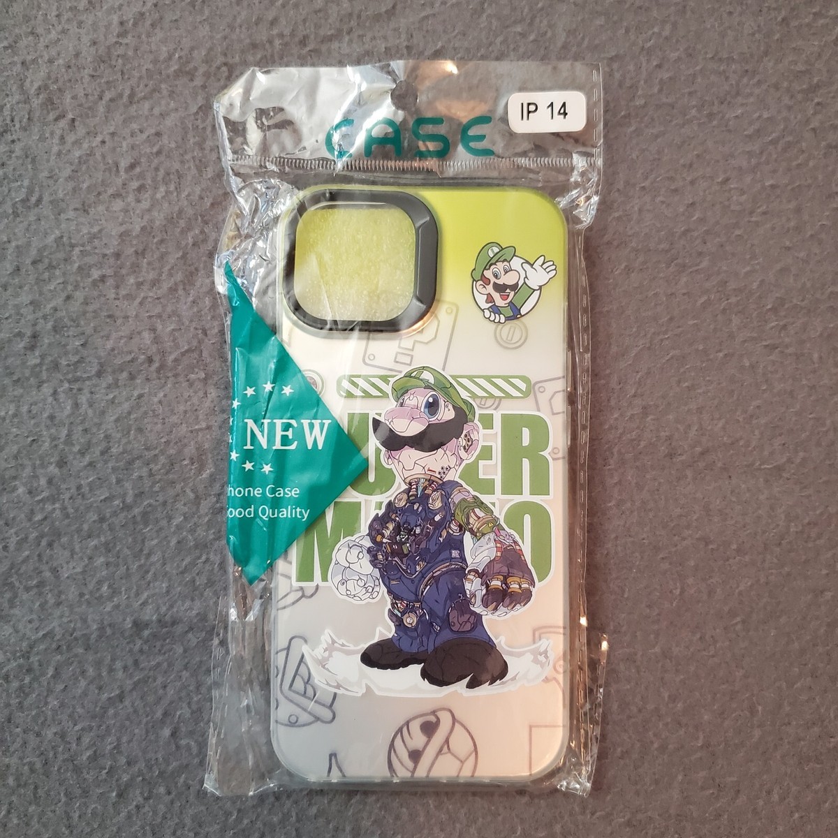 iPhone 14 Case Luigi Case Green Metal Mario Bros