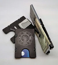 Fire Department, Aluminum Wallet/Credit Card Holder RFID Protection