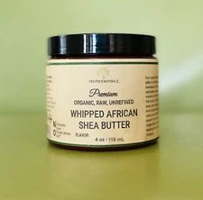 Fra Fra's Mini's Premium Organic Whipped Raw African Shea Butter~ Unscented 4 oz