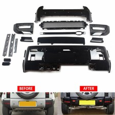 Kit paraurti anteriore posteriore per land rover defender 90 110 130 nero