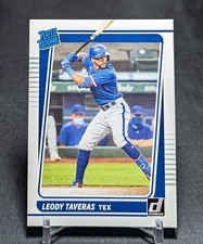 Leody Taveras Rated Rookie Card RC 2021 Donruss Baseball #56 Texas Rangers. rookie card picture