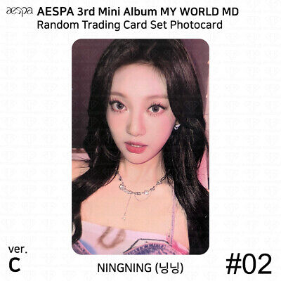 Aespa Official MD MY WORLD Random Trading Card Set C Ver Aespa Official MD MY WORLD Random Trading Card Set C Ver