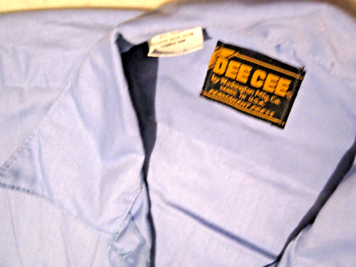 Vtg ~ WASHINGTON DEE CEE ~ Blue ~ S/S~ Button Up ~ Work Shirt ~ Sz