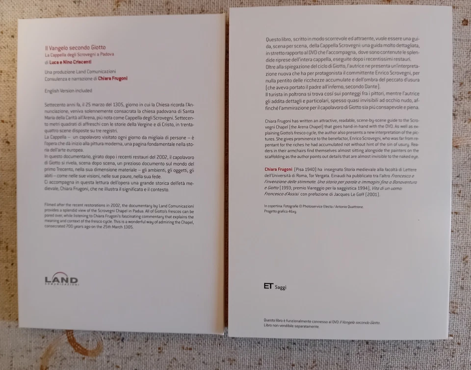 Chiara Frugoni " LA CAPPELLA DEGLI SCROVEGNI DI GIOTTO " CON UN DVD ALLEGATO - Immagine 4 di 4