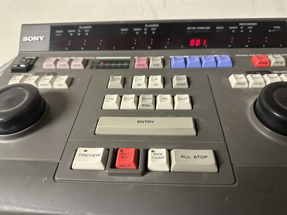 Sony PVE-500 Edit Control Unit Editing Controller - Tested 