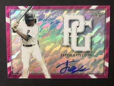 2021 Leaf - (Jayden Hylton) PINK MARBLE Auto #1/1 (Perfect Game) Stetson