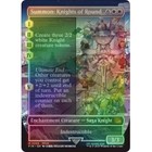 Foil Summon: Knights Of Round (borderless) M/NM Magic MTG Final Fantasy