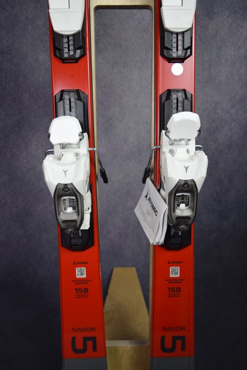 NEW ATOMIC SAVOR 5 SKIS SIZE 158 CM WITH ATOMIC BINDINGS | eBay