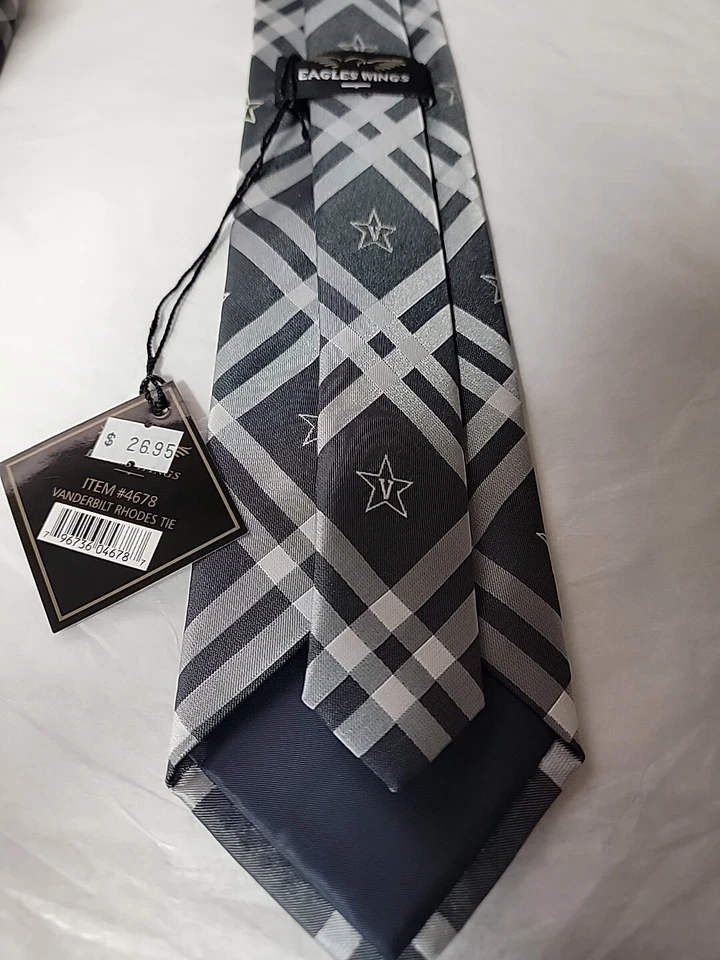 Commodores Tie Vanderbilt Commodores Neckties Licensed Mens Neck Ties NWT - Image 2 of 3