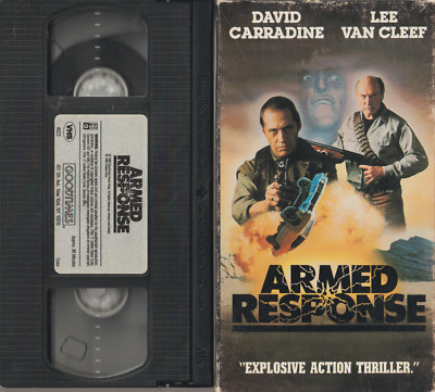Armed Response (VHS) 1989 - David Carradine  Lee Van Cleef, Lois Hamilton, Mako,