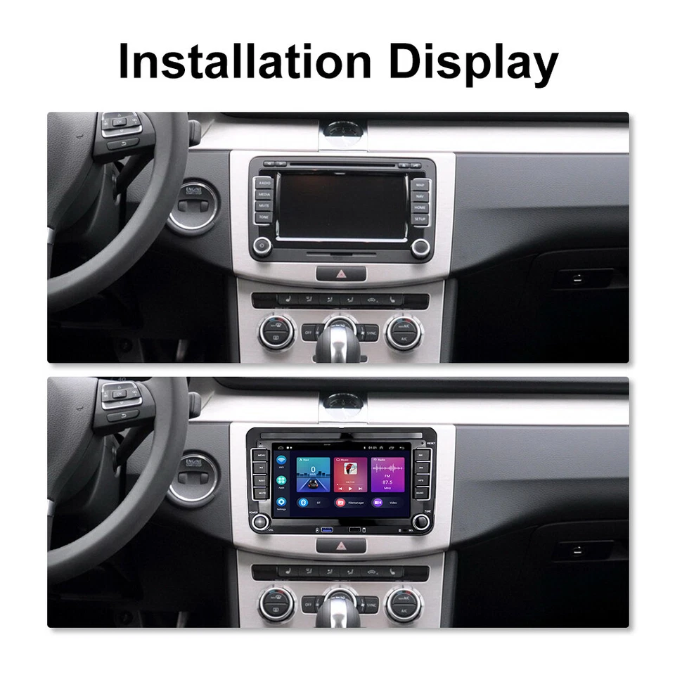 DAB+ 7" Carplay Android 15 Autoradio GPS Navi für VW GOLF 5 6 Passat Polo Kamera - Bild 2 von 4