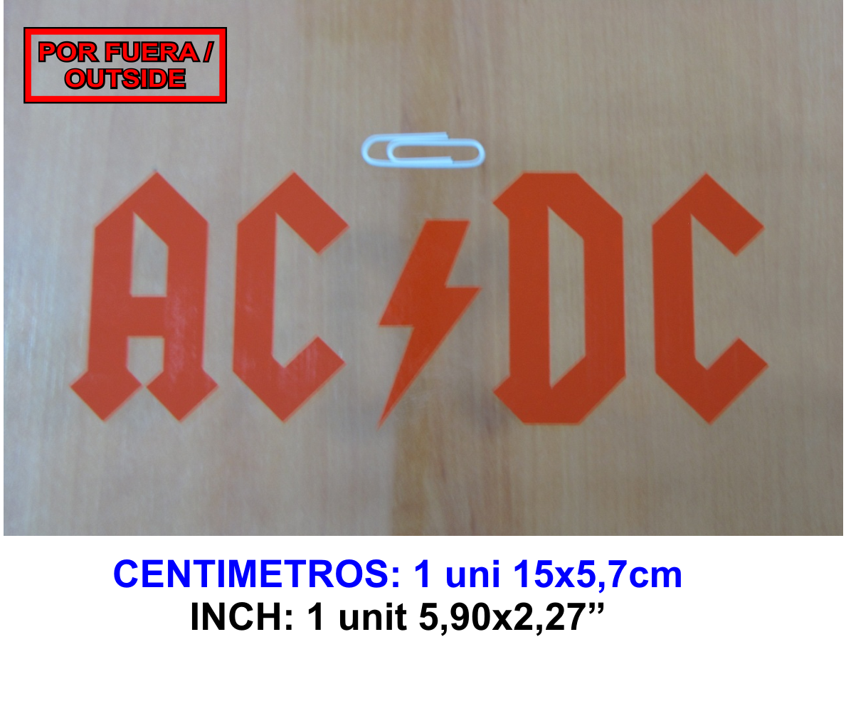 Sticker Vinilo Decal Vinyl Aufkleber Adesivi Autocollant Ac Dc ACDC | eBay