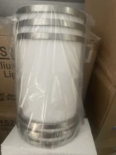 American Fluorescent 2 Light Trillium Sconce  Satin Nickel Matte White Diffuser