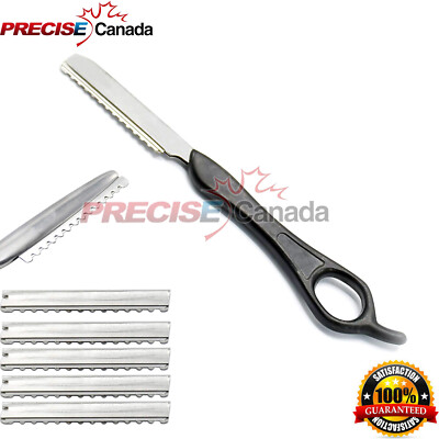 10 Blades + Professional Hair Styling Thinning Texurizing Cutting Feather Razor