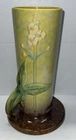 Vintage ROSEVILLE POTTERY "WINCRAFT" VASE 285-10 GREEN/YELLOW 10.5" Floral Motif