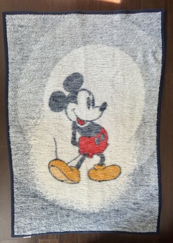 Vintage Biederlack Disney Mickey Mouse Blanket 38x54 - Picture 1 of 6