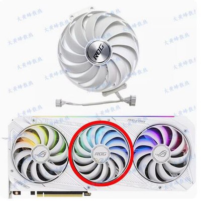 For ASUS RTX3070 3080 3090 ROG STRIX Raptor White Edition Graphics Card Fan New