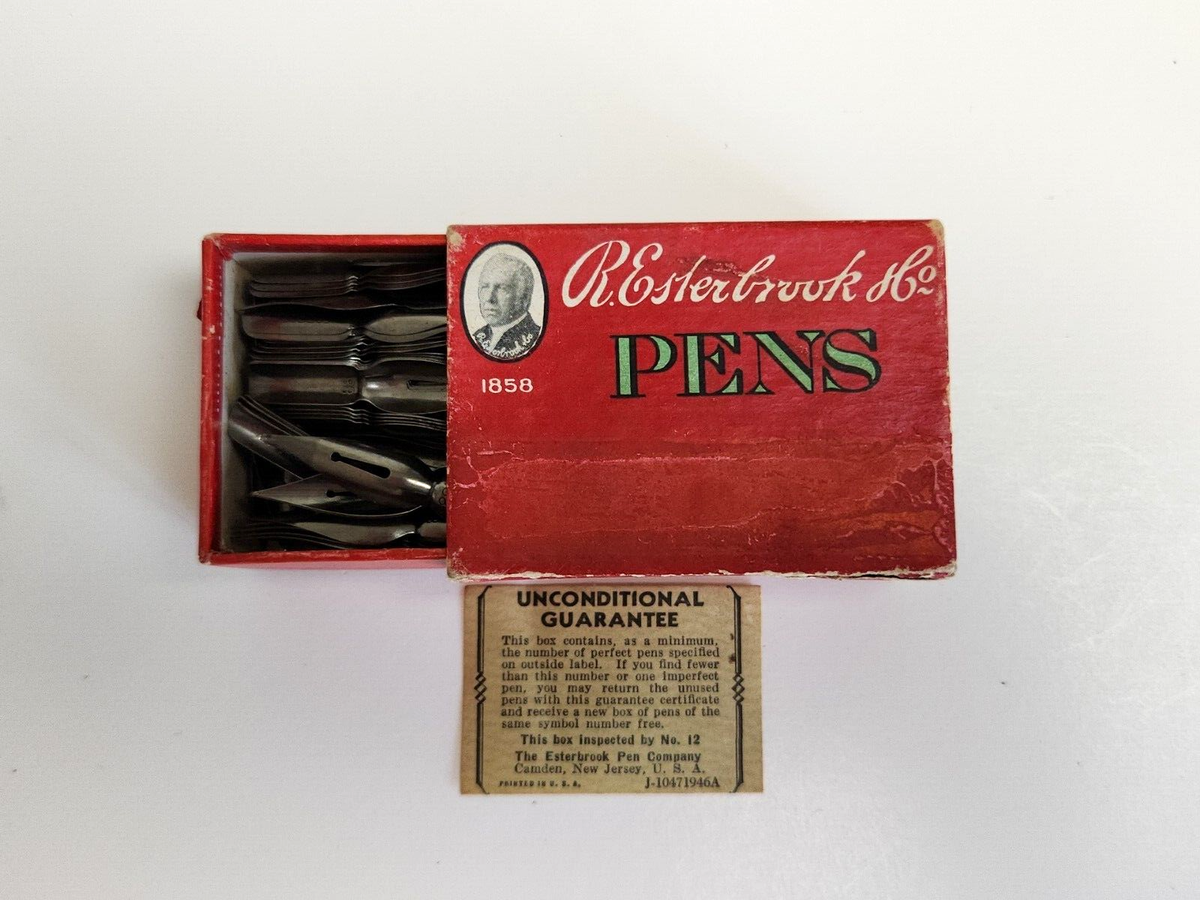 (10) TEN ESTERBROOK Vintage Fountain Pen Nibs 788 OVAL POINT NEW