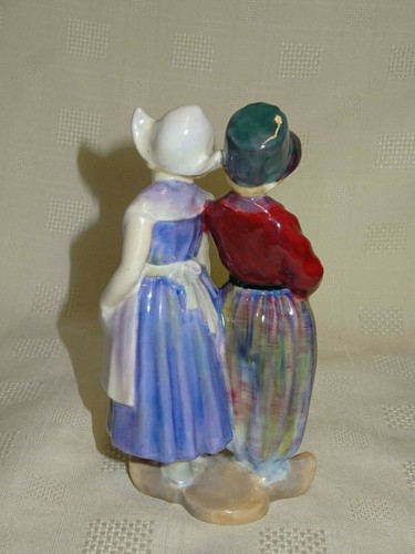 ATTRACTIVE ROYAL DOULTON FIGURE/FIGURINE - HN1584 WILLY WONT HE - DUTCH CHILDREN - Picture 3 of 6