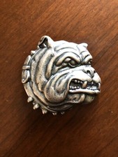 Angry English Bulldog Head Dog Pet Canine Animal Metal Unisex Men  s Belt Buckle
